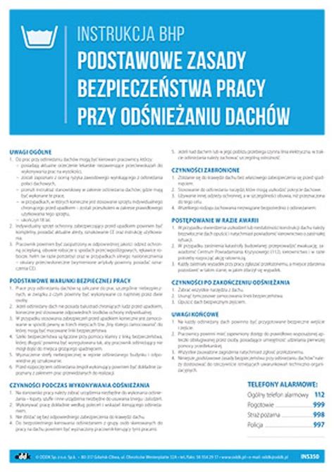 Podstawowe zasady bezpieczeństwa pracy przy odśnieżaniu dachów ODDK