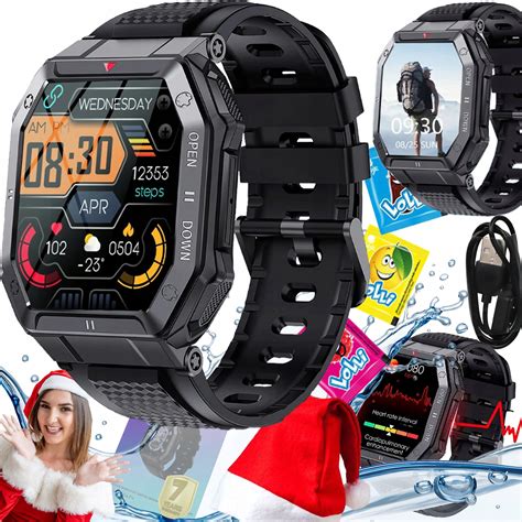 Najnowszy Smartwatch Zegarek M Ski Wodoodporny Rozmowy Fit Sport