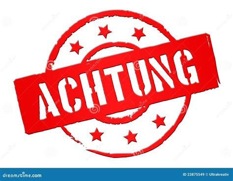 Achtung Stock Image 23875549