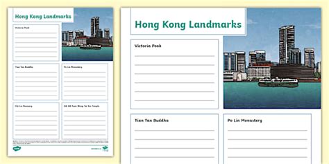 Hong Kong Landmarks Fact File Template Lehrer Gemacht