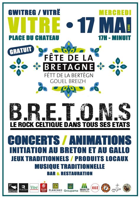 La Fête de la Bretagne à Gwitreg à Vitré Pays de Vitré