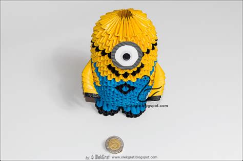 Origami 3d Mikaglo 339 Minionek Z Origami 3d Origami Minion