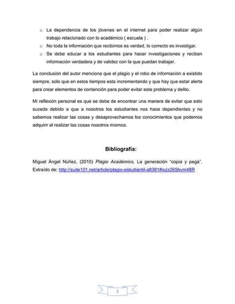 Resumen Plagio Academico Pdf