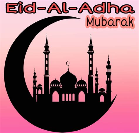 Download Eid Ul Adha Mubarak Mosque Moon Wallpaper