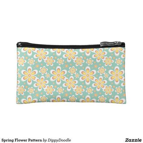 Spring Flower Pattern Makeup Bag Toiletry Bags Makeup Bags Spring