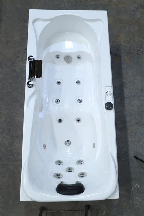 Mivox White Acrylic Jacuzzi Bathtub For Spa X X Inches Lxwxh