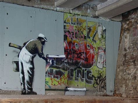 urban, graffiti, Banksy, concrete, street art HD Phone Wallpaper | Rare ...