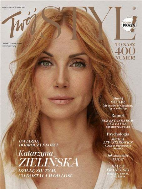 Katarzyna Zielinska Twój Styl Magazine November 2023 Cover Photo Poland