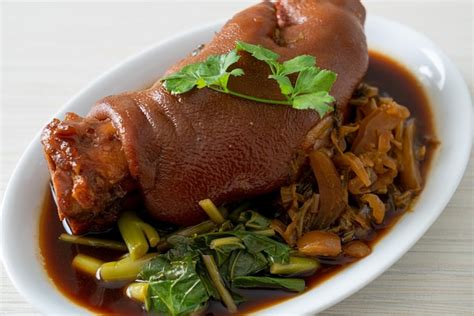 Premium Photo Stewed Pork Knuckle Or Stewed Pork Leg Asian Food Style