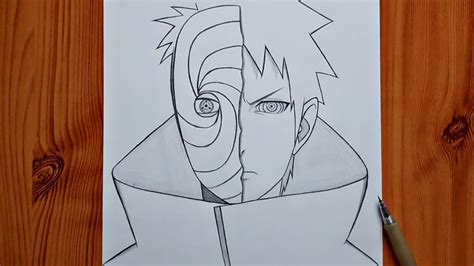 How To Draw Obito Obito Uchiha Step By Step Easy Anime Drawing