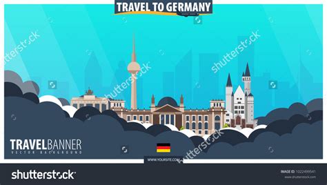 Travel Germany Travel Tourism Poster Vector Stock Vector Royalty Free