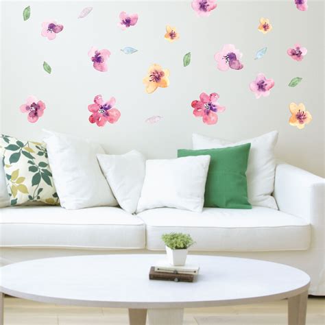 Wall Decal Flower Romantic Spring Wall Decals Wall Decal Nature