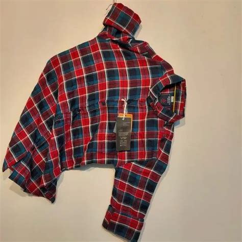 Casual Wear Collar Neck Mens Designer Cotton Check Shirt Machine Wash