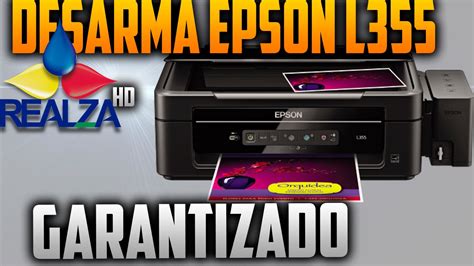 Limpiar Cabezal Impresora Epson L355 YouTube