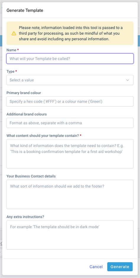 Use Ai To Generate Templates Axcelerate Support