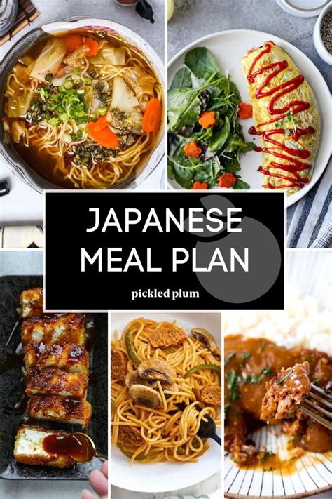 Japanese Meal Plan in 2024 | Meal planning, Japanese food dishes, Meals