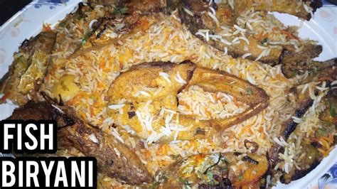 Make Fried Fish Biryani Machli Ki Biryani Recipe Credit By Sam S