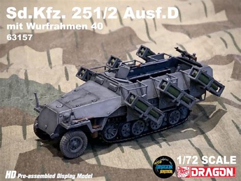 Sd.Kfz. 251/2 Ausf.D Mit Wurfrahmen 40 - Die-cast model - Dragon Armor ...