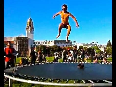 Naked Trampoline Jumping In San Francisco RawBahs VLOG Day 21 YouTube