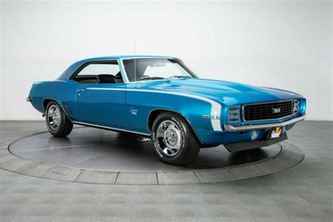 1969 Chevrolet Camaro Rsss Lemans Blue Hardtop 396 V8 4 Speed Manual