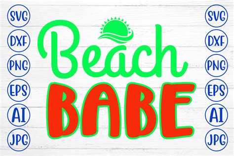 Beach Babe Svg Cut File Graphic By Creativesvg · Creative Fabrica