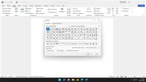 How To Insert A Symbol Or Special Character In Microsoft Word Tutorial Youtube