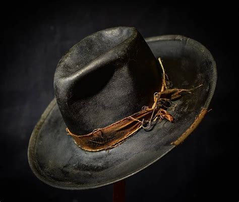 Custom Distressed Fedora Hat wide Brimmed Fedora Hat - Etsy UK | Wide ...