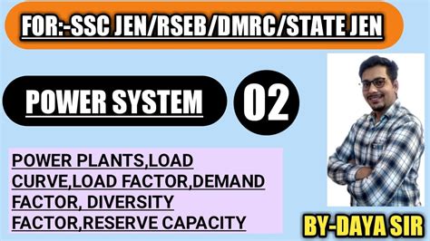 POWER SYSTEM CLASS 02 LOADFACTOR LOAD CURVE SSC JE RSEB JE RSSB