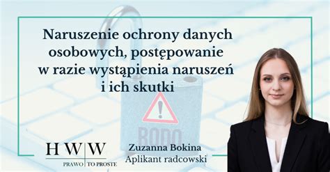 Naruszenie ochrony danych osobowych postępowanie w razie wystąpienia