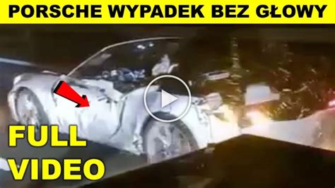 Wypadek W Niemczech Porsche A Wypadek Porsche Bez G Owy Video Twitter