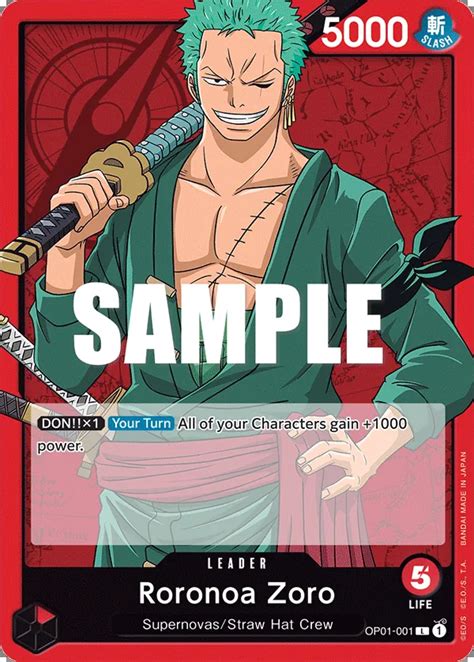 Zoro Deck Overview Limitless One Piece