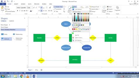 Er Diagram With Visio