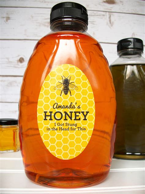 Custom Yellow Oval Honey Labels for backyard beekeepers – CanningCrafts