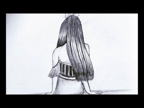 How To Draw A Girl Backside Easy Way To Draw Girl Backside Pencil