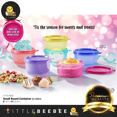 Tupperware Tiny Treats Set Mini Bowls Small Container Small Round