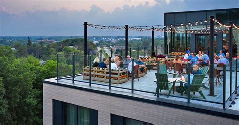 Enjoy Unforgettable Rooftop Views At This Charming Michigan Hotel With A Unique Bar