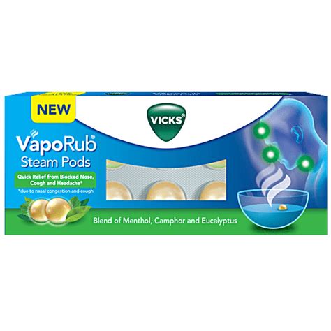 Buy Vicks Vaporub Steampods - For Steam Inhalation, Quick Relief From ...