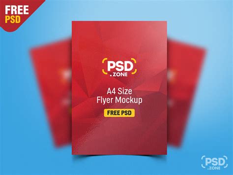 Standing A4 Size Flyer Mockup Psd Psd Zone – Themeloader