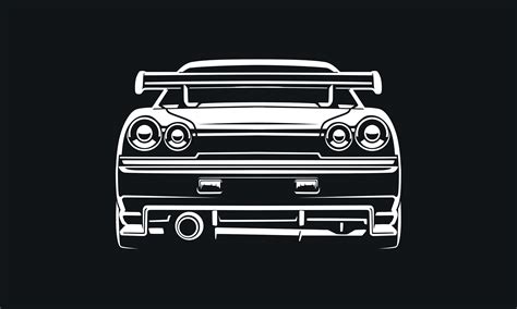 Nissan Gtr R Svg Clipart Vector Clip Art Graphics Image Cut Etsy Israel