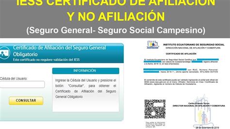 Certificado Iess Obt Nlo F Cil En Ecuador Gu A Completa