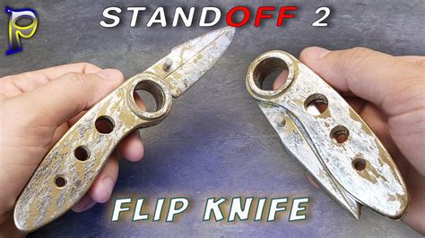 How To Make Flip Knife Standoff Knife Diy Flip Knife Knife Diy