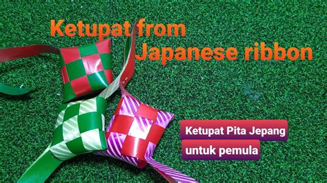 Cara Membuat Ketupat Dari Pita Jepang Mudah Ii Ketupat From Japanese