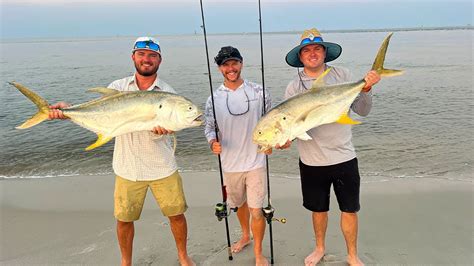 BEACH Fishing For GIANTS Catch Clean Cook Fish That Tastes Like BEEF