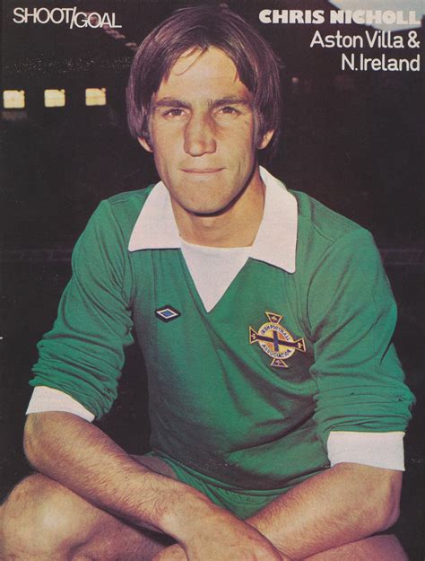 Chris Nicholl Aston Villa And Northern Ireland 1975 Retro Football