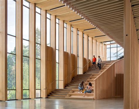 The Oregon State University College Of Forestry Defers To The Landscape Timber Architecture