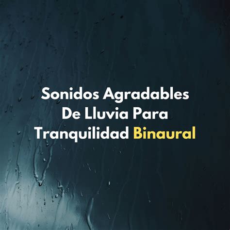 Sonidos Agradables De Lluvia Para Tranquilidad Binaural Album By