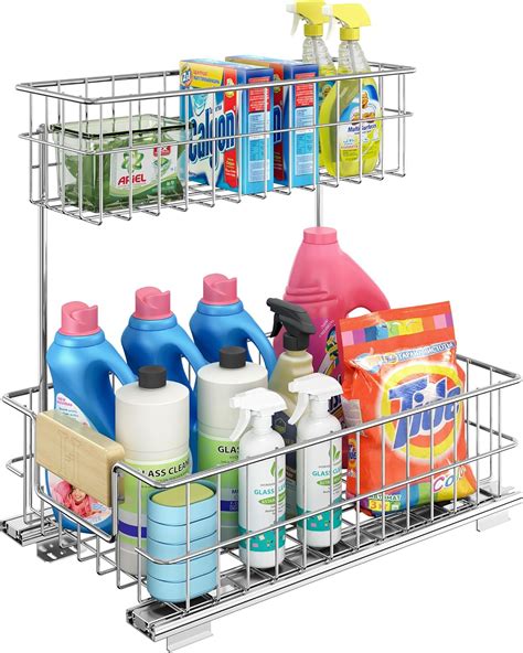 Amazon Roomtec Pull Out Cabinet Organizer Under Sink Slide Out