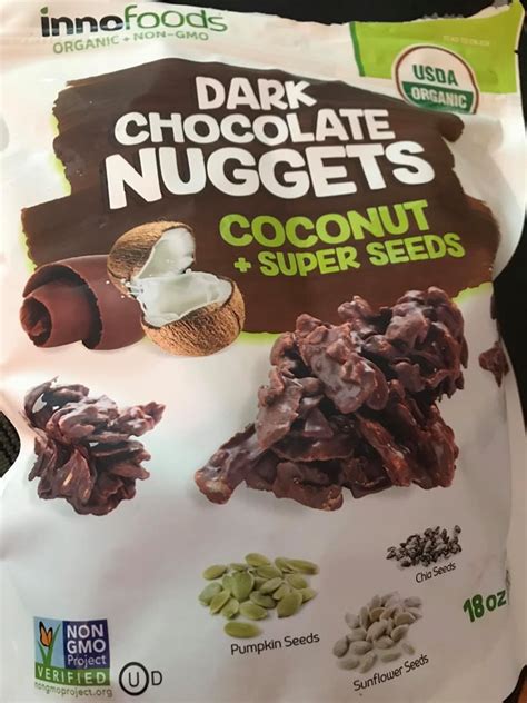 Inno Foods Dark Chocolate Nuggets Coconut Super Seeds Food