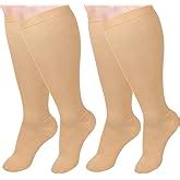 Bams Plus Size Compression Socks Wide Calf Xxl Xxxl Graduated Bamboo