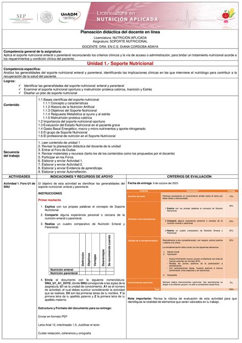 NA NSNU 2302 B2 001 PDUnidad 1 Planeación didáctica del docente en